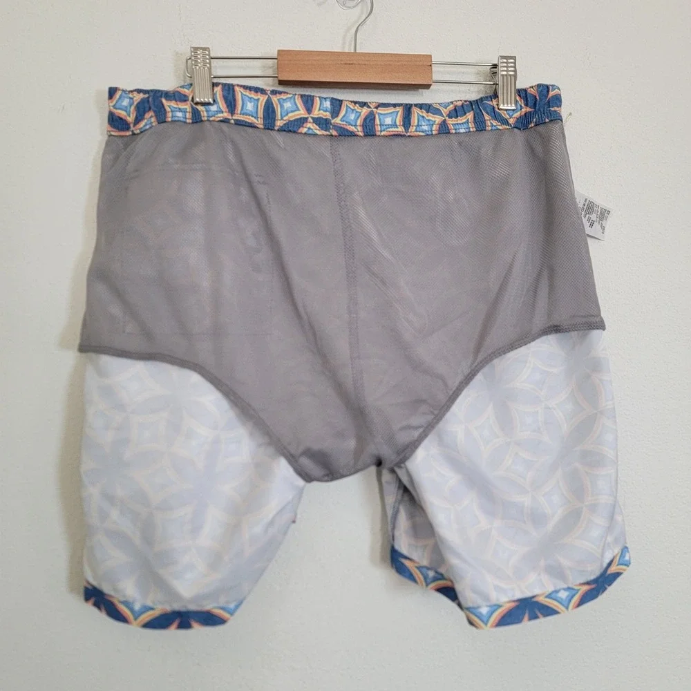 Tommy Bahama Relax Mens Medium‎ Blue Mesh Lined Swim Trunks Drawstring Resort